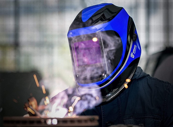 Solar Powered Welding Helmet Auto Darkening Professional Hood